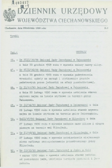 Dziennik Urzędowy Województwa Ciechanowskiego. 1990, nr 7 (20 kwietnia)