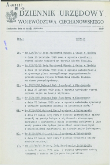 Dziennik Urzędowy Województwa Ciechanowskiego. 1990, nr 9 (17 maja)