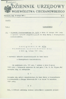 Dziennik Urzędowy Województwa Ciechanowskiego. 1991, nr 3 (13 lutego)