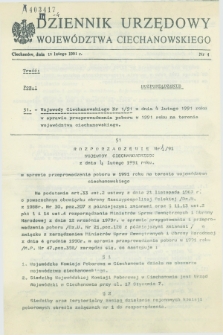 Dziennik Urzędowy Województwa Ciechanowskiego. 1991, nr 4 (18 lutego)