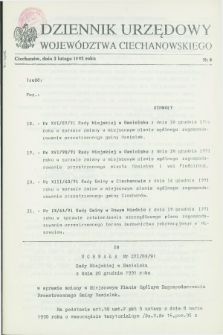 Dziennik Urzędowy Województwa Ciechanowskiego. 1992, nr 6 (3 lutego)
