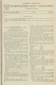 Dziennik Urzędowy Wojewódzkiej Rady Narodowej w Kaliszu. 1975, nr 2 (31 grudnia)