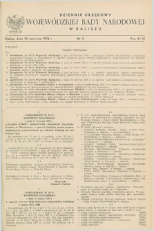 Dziennik Urzędowy Wojewódzkiej Rady Narodowej w Kaliszu. 1976, nr 3 (25 czerwca)
