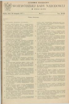 Dziennik Urzędowy Wojewódzkiej Rady Narodowej w Kaliszu. 1977, nr 3 (28 listopada)