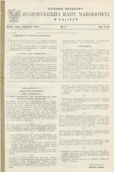 Dziennik Urzędowy Wojewódzkiej Rady Narodowej w Kaliszu. 1978, nr 2 (1 kwietnia)