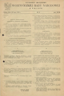 Dziennik Urzędowy Wojewódzkiej Rady Narodowej w Kaliszu. 1979, nr 3 (28 lipca)