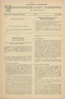 Dziennik Urzędowy Wojewódzkiej Rady Narodowej w Kaliszu. 1979, nr 6 (29 grudnia)