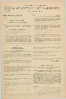 Dziennik Urzędowy Wojewódzkiej Rady Narodowej w Kaliszu. 1980, nr 4 (8 maja)