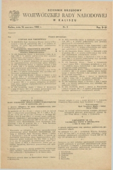 Dziennik Urzędowy Wojewódzkiej Rady Narodowej w Kaliszu. 1982, nr 2 (15 czerwca)