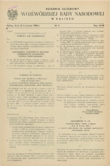 Dziennik Urzędowy Wojewódzkiej Rady Narodowej w Kaliszu. 1983, nr 3 (23 kwietnia)