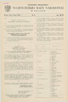 Dziennik Urzędowy Wojewódzkiej Rady Narodowej w Kaliszu. 1983, nr 5 (5 lipca)