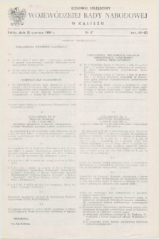 Dziennik Urzędowy Wojewódzkiej Rady Narodowej w Kaliszu. 1984, nr 6 (15 czerwca)