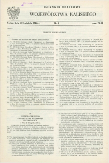 Dziennik Urzędowy Województwa Kaliskiego. 1986, nr 6 (30 kwietnia)
