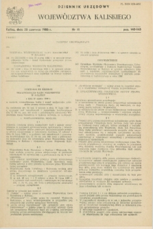 Dziennik Urzędowy Województwa Kaliskiego. 1986, nr 11 (20 czerwca)