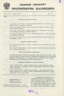Dziennik Urzędowy Województwa Kaliskiego. 1991, nr 1 (31 stycznia)