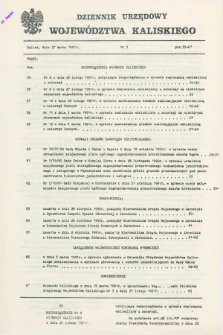 Dziennik Urzędowy Województwa Kaliskiego. 1991, nr 5 (27 marca)