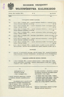 Dziennik Urzędowy Województwa Kaliskiego. 1991, nr 15 (2 grudnia)