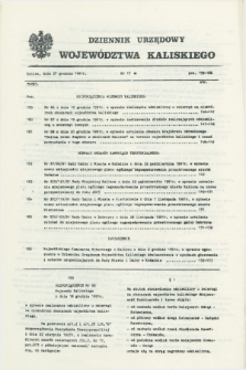 Dziennik Urzędowy Województwa Kaliskiego. 1991, nr 17 (27 grudnia)