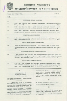 Dziennik Urzędowy Województwa Kaliskiego. 1992, nr 10 (17 lipca)