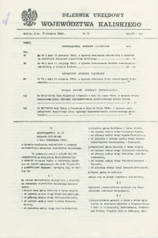 Dziennik Urzędowy Województwa Kaliskiego. 1992, nr 13 (20 sierpnia)