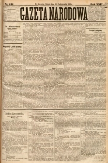 Gazeta Narodowa. 1885, nr 242