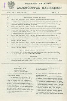 Dziennik Urzędowy Województwa Kaliskiego. 1993, nr 2 (10 lutego)
