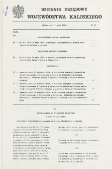 Dziennik Urzędowy Województwa Kaliskiego. 1993, nr 10 (31 maja)