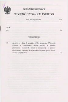 Dziennik Urzędowy Województwa Kaliskiego. 1993, nr 19 (16 grudnia)