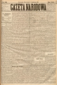Gazeta Narodowa. 1885, nr 245