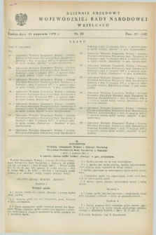 Dziennik Urzędowy Wojewódzkiej Rady Narodowej w Kielcach. 1970, nr 20 (15 września)