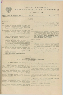 Dziennik Urzędowy Wojewódzkiej Rady Narodowej w Kielcach. 1970, nr 28 (30 grudnia)