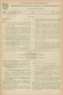 Dziennik Urzędowy Wojewódzkiej Rady Narodowej w Kielcach. 1972, nr 3 (5 lutego)