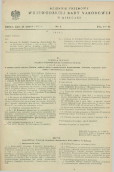 Dziennik Urzędowy Wojewódzkiej Rady Narodowej w Kielcach. 1972, nr 8 (28 marca)