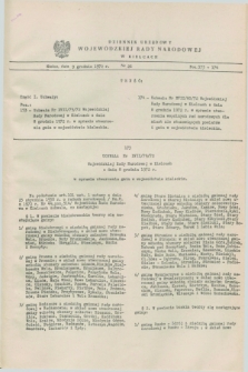Dziennik Urzędowy Wojewódzkiej Rady Narodowej w Kielcach. 1972, nr 26 (6 grudnia)