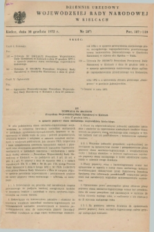 Dziennik Urzędowy Wojewódzkiej Rady Narodowej w Kielcach. 1972, nr 28 (30 grudnia)