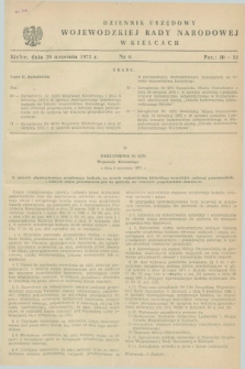 Dziennik Urzędowy Wojewódzkiej Rady Narodowej w Kielcach. 1975, nr 6 (20 września)