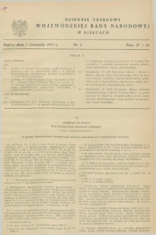 Dziennik Urzędowy Wojewódzkiej Rady Narodowej w Kielcach. 1975, nr 8 (3 listopada)