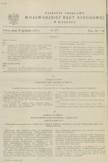 Dziennik Urzędowy Wojewódzkiej Rady Narodowej w Kielcach. 1975, nr 9 (29 grudnia)