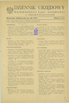 Dziennik Urzędowy Wojewódzkiej Rady Narodowej w Gorzowie Wielkopolskim. 1975, Skorowidz alfabetyczny