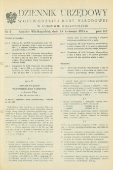 Dziennik Urzędowy Wojewódzkiej Rady Narodowej w Gorzowie Wielkopolskim. 1978, nr 2 (28 kwietnia)