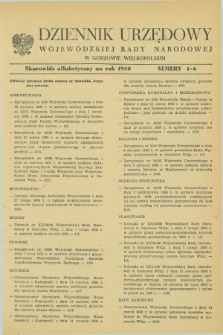 Dziennik Urzędowy Wojewódzkiej Rady Narodowej w Gorzowie Wielkopolskim. 1980, Skorowidz alfabetyczny
