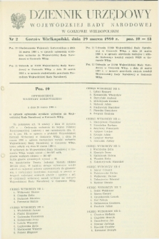 Dziennik Urzędowy Wojewódzkiej Rady Narodowej w Gorzowie Wielkopolskim. 1980, nr 2 (29 marca)