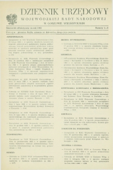 Dziennik Urzędowy Wojewódzkiej Rady Narodowej w Gorzowie Wielkopolskim. 1982, Skorowidz alfabetyczny