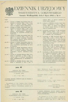 Dziennik Urzędowy Województwa Gorzowskiego. 1985, nr 4 (8 lipca)
