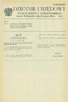 Dziennik Urzędowy Województwa Gorzowskiego. 1986, nr 6 (10 marca)