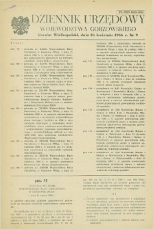 Dziennik Urzędowy Województwa Gorzowskiego. 1986, nr 9 (26 kwietnia)