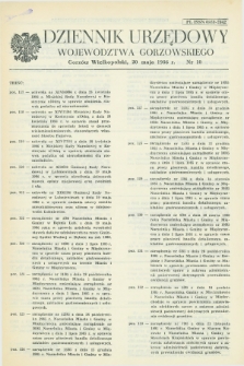 Dziennik Urzędowy Województwa Gorzowskiego. 1986, nr 10 (20 maja)