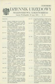 Dziennik Urzędowy Województwa Gorzowskiego. 1986, nr 11 (28 maja)