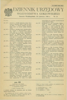 Dziennik Urzędowy Województwa Gorzowskiego. 1986, nr 13 (30 czerwca)