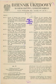 Dziennik Urzędowy Województwa Gorzowskiego. 1987, nr 4 (7 kwietnia)